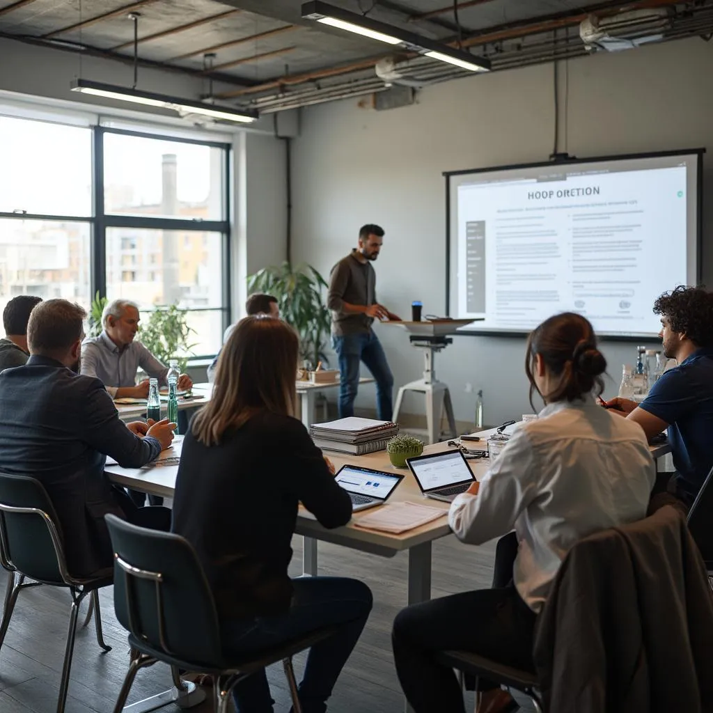 Startup consultation session