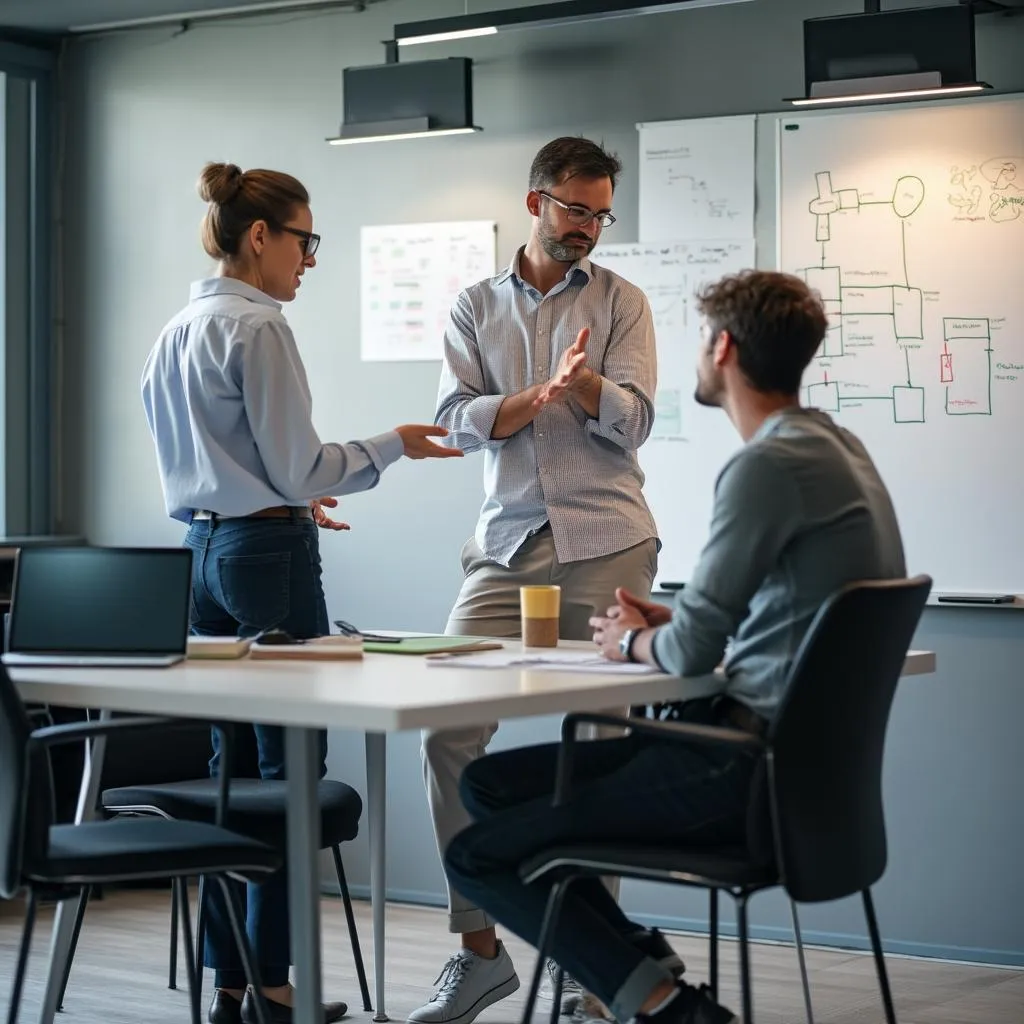 Business consultants in discussion